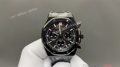 Audemars Piguet Royal Oak Offshore Dandong 4401 Movement 41mm Black Face Black Band Watch